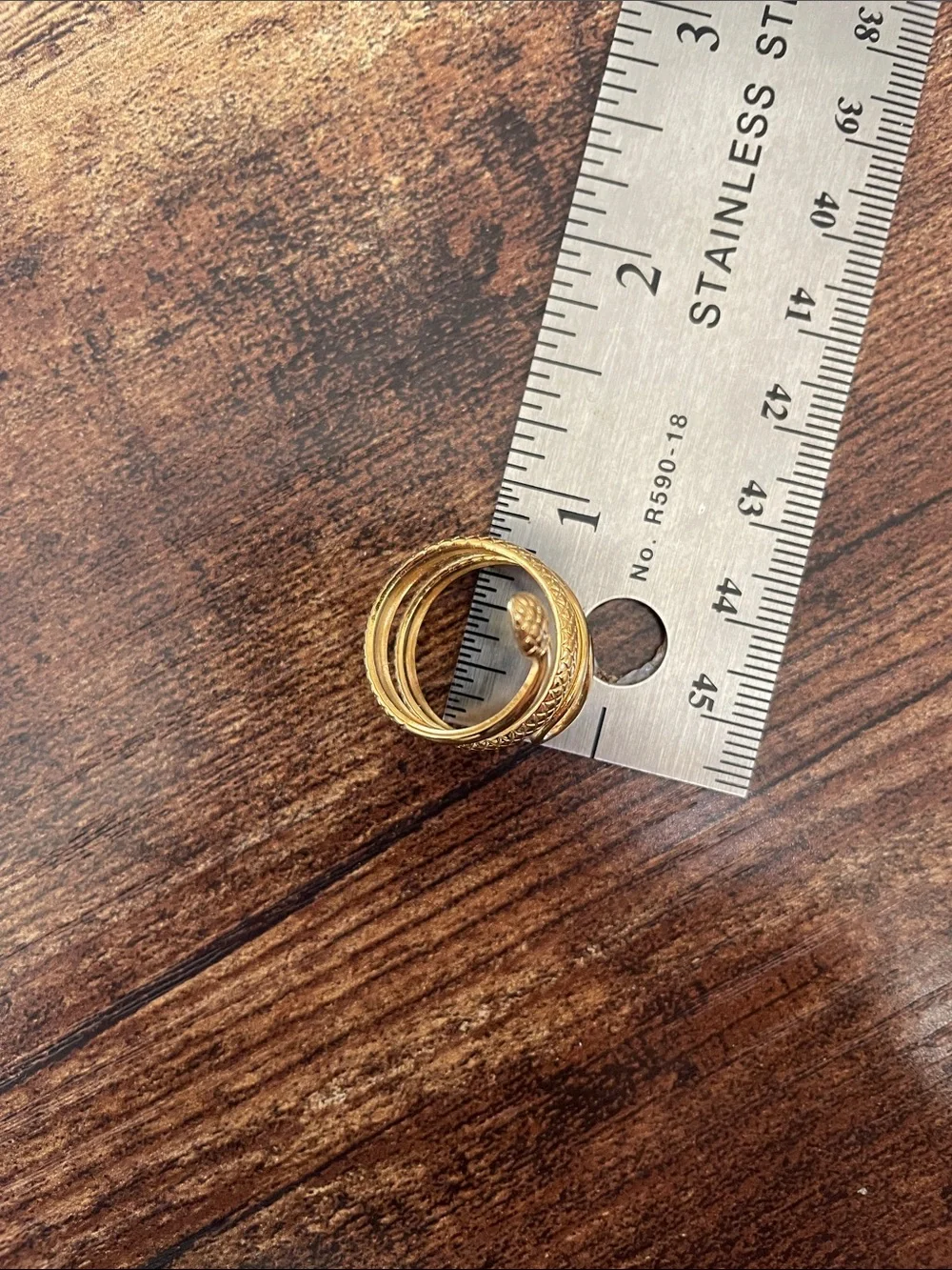 ❤️ 2/$20 or 3/$25 New gold-plated snake spiral ring approx size 6/7